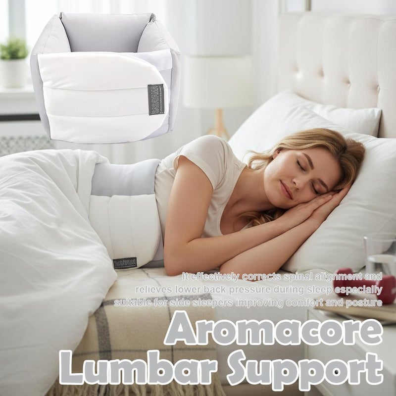 Lumbar Support Pillow for Sleeping, 360° Wrap-Around Adjustable Design with Breathable Fabric, Bed & Office Chair Cushion for Side Back Stomach Sleepers, Pillow for Sleeping, Driving and Office Use - Image 3